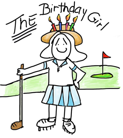 The Birthday girl ....golfing