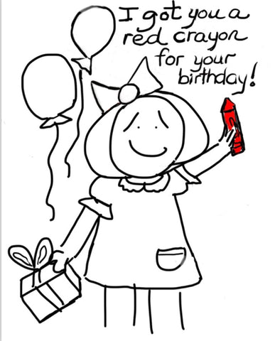 A Red Crayon!!