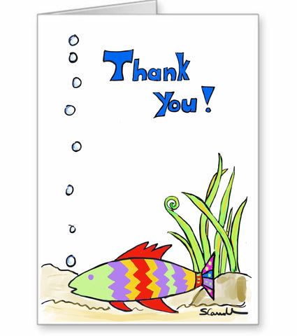 Thank you with fish
